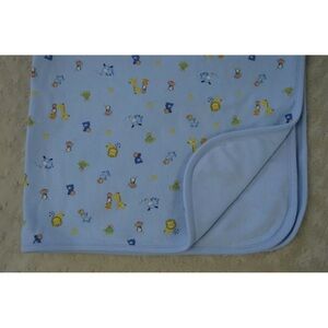 Child of Mine by Carter's Baby Blanket Blue Bear Penguin Giraffe Sports Ball Dog